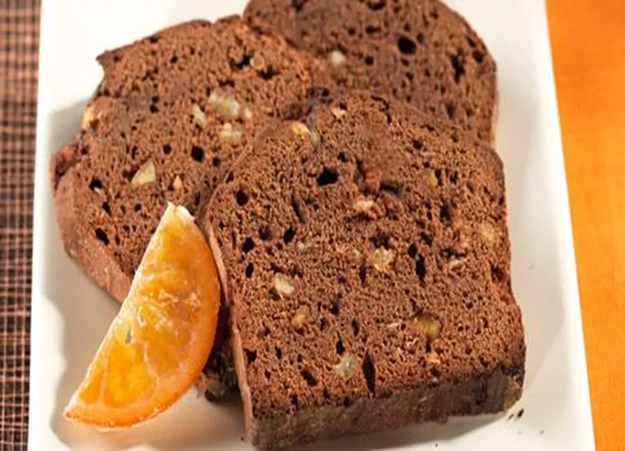 Gâteau au chocolat et aux écorces d'oranges