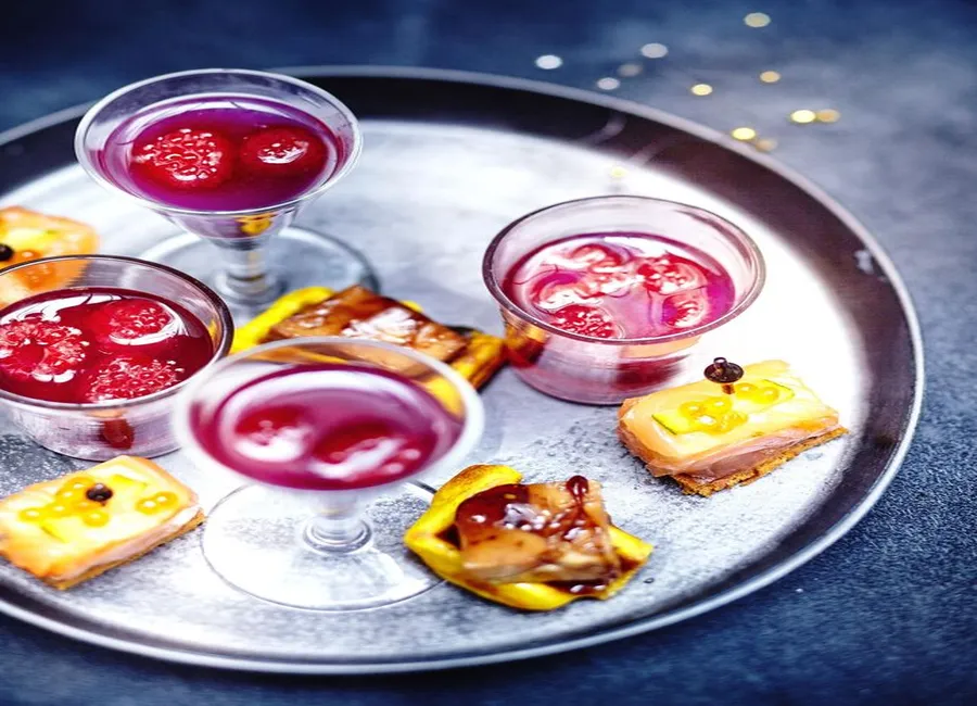 Gaufres de potimarron au foie gras