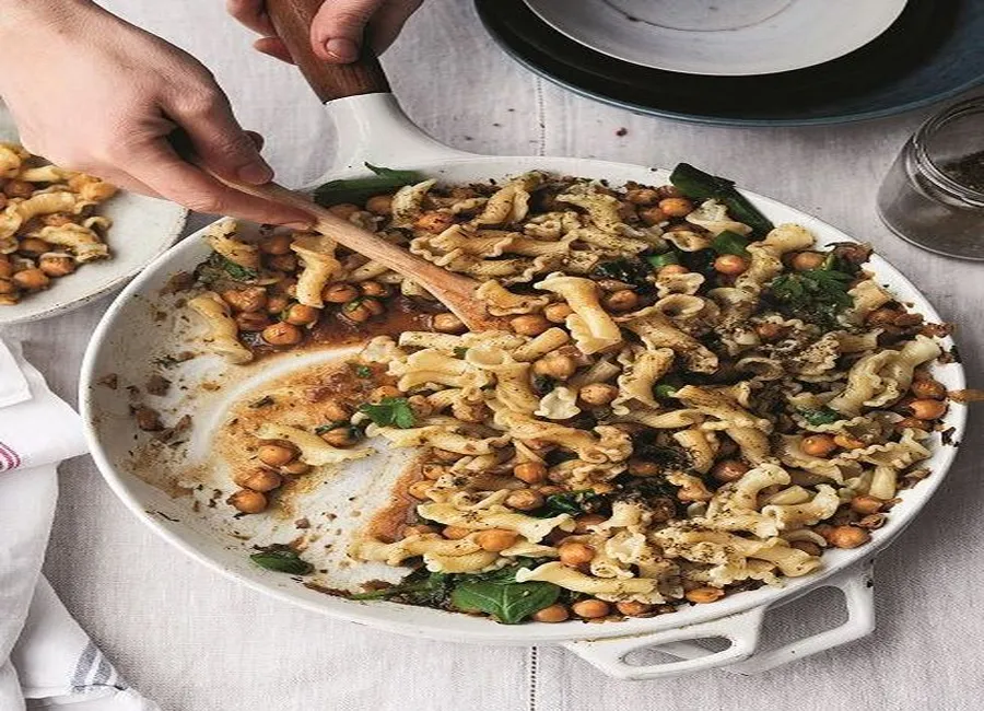 Gigli aux pois chiches et zaatar