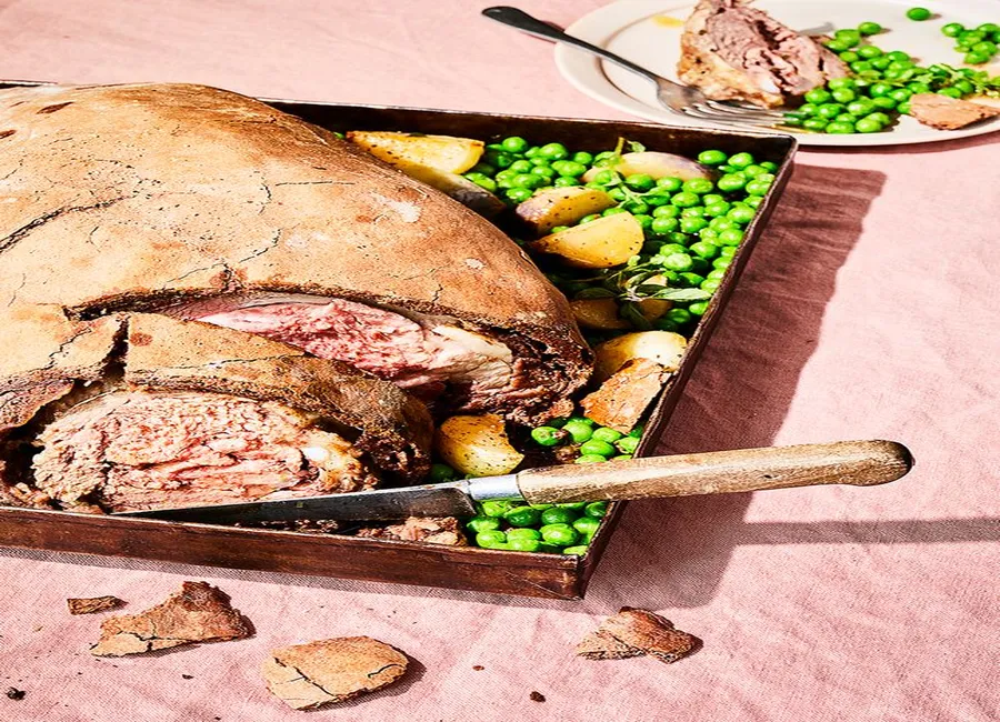 Gigot d'agneau en croûte de cacao