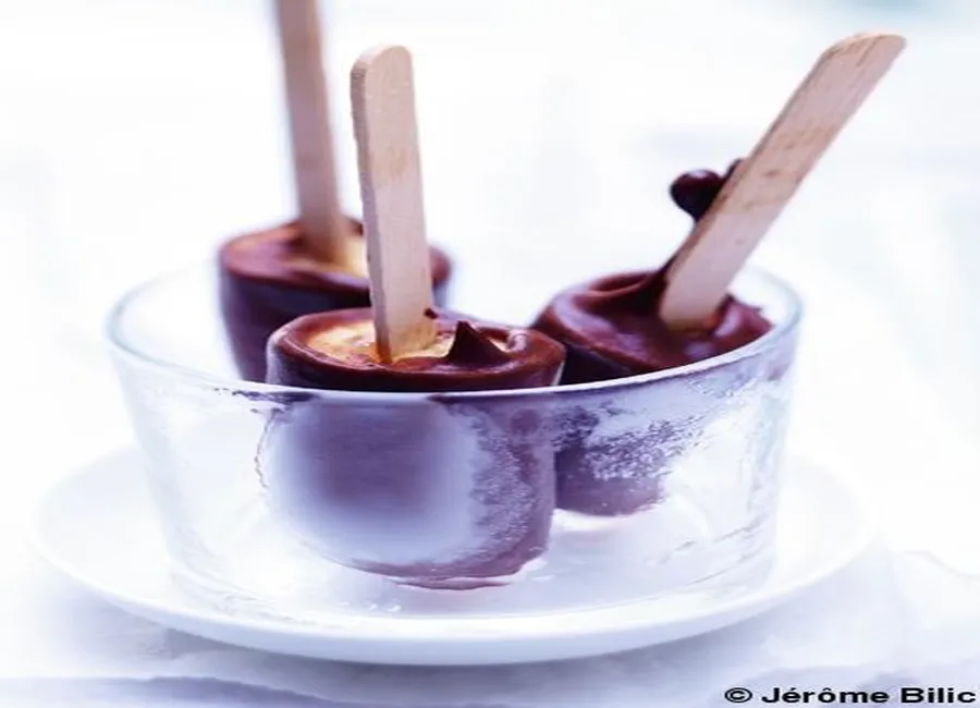 Glace banane et chocolat