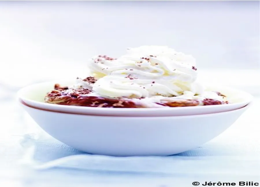 Glace nocciolata et chantilly