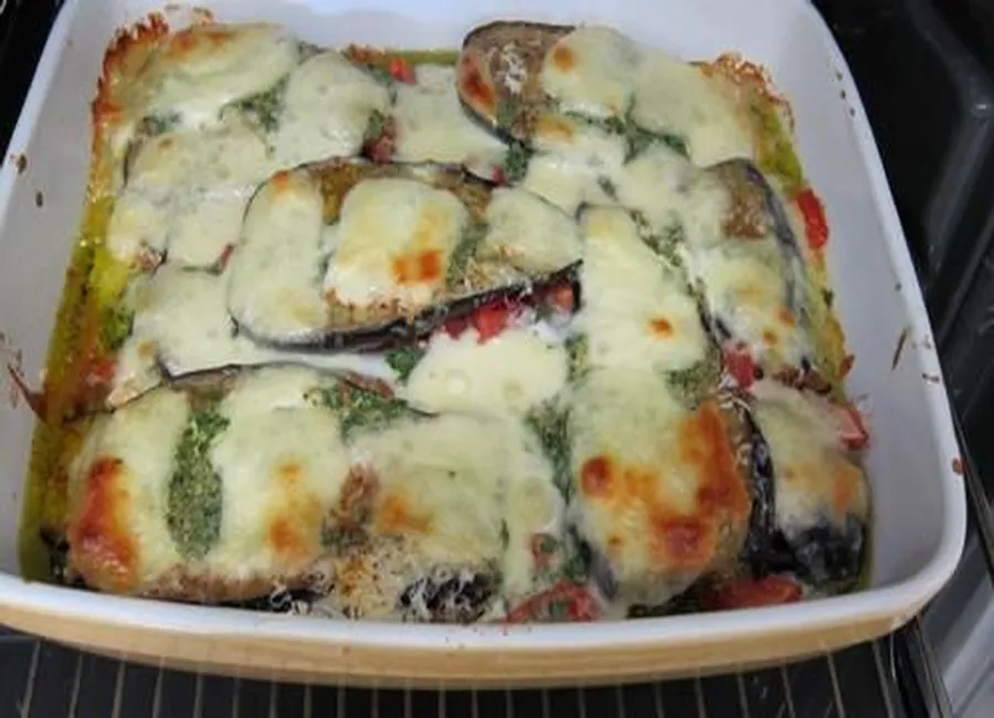 Gratin d'aubergine à la mozzarella