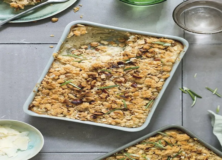 Gratin de céleri-rave et céréales