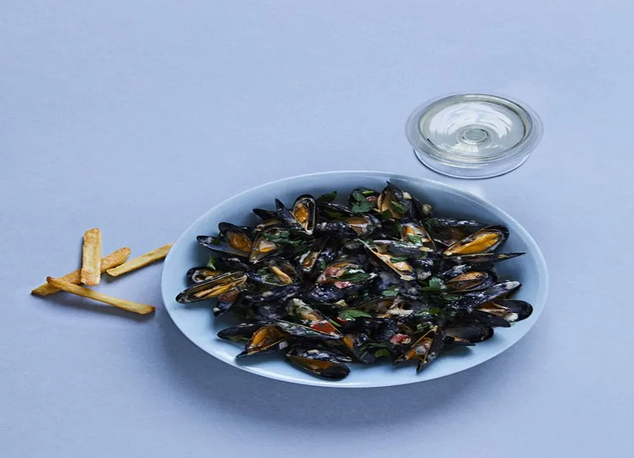 Moules au bleu