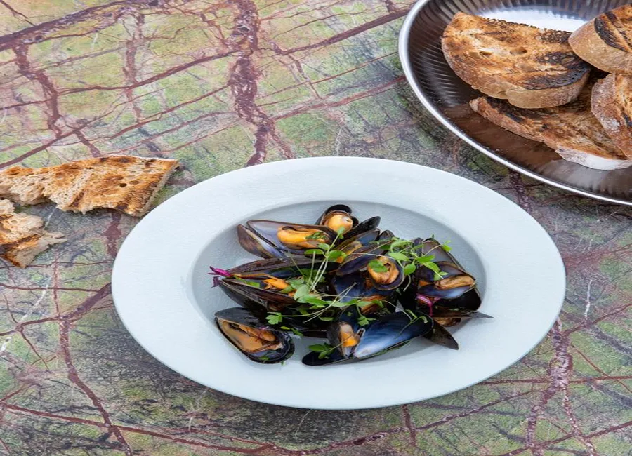 Moules de bouchot à l'étouffée