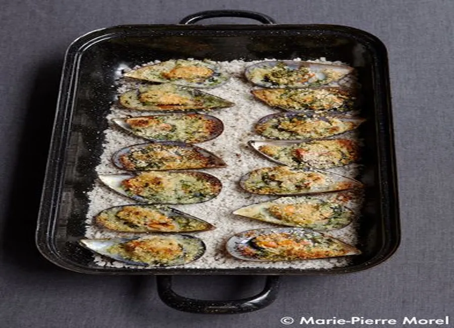 Moules farcies aux amandes