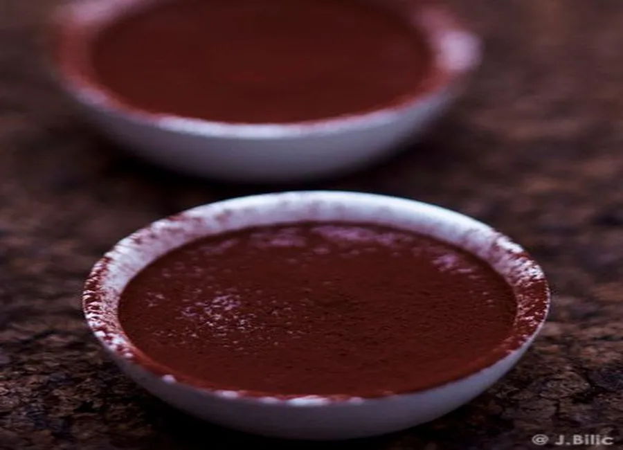 Mousse au chocolat à l'orange et au cacao