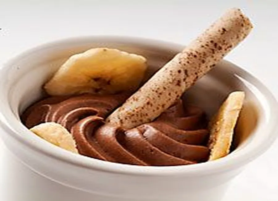 Mousse choco bananes au rhum