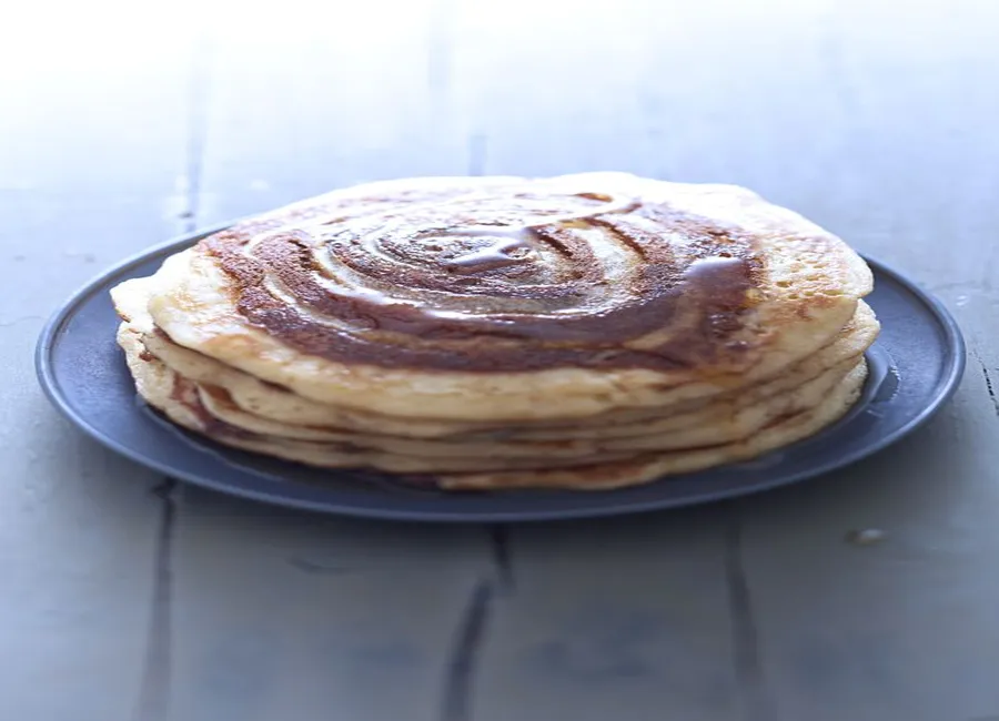 Pancakes escargot à la cannelle