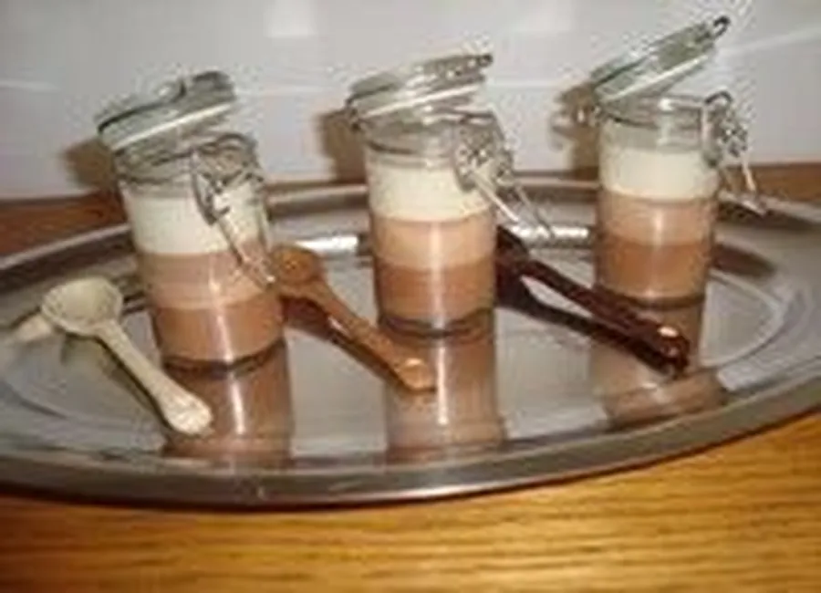 Panna cotta aux trois chocolats