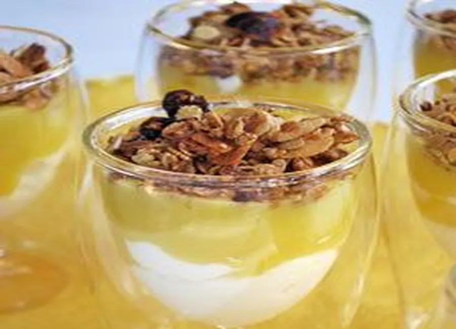 Parfait au citron, granola maison