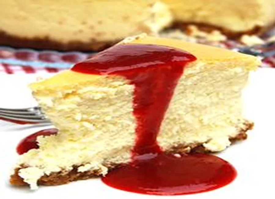 Parfait gâteau au fromage, coulis de fraises à l'érable