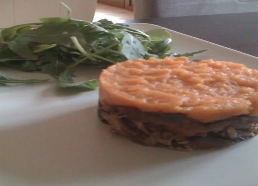 Parmentier d'agneau aux légumes confits et patate douce