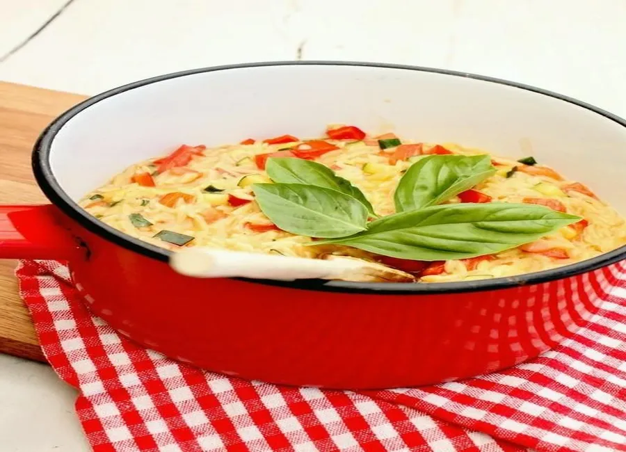 Pastasotto de risetti aux légumes sautés