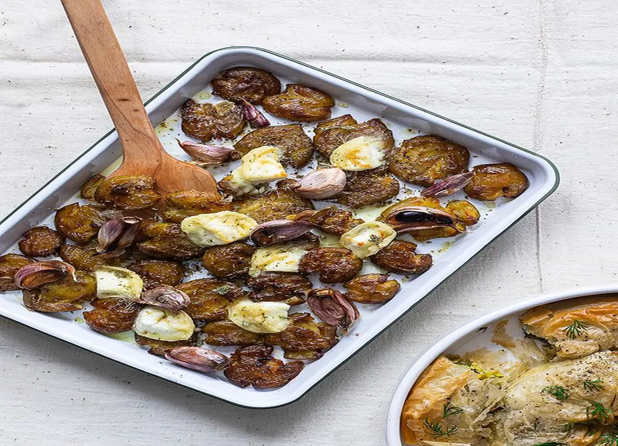 Patates tapées au picodon
