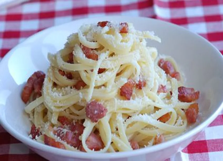 Pâtes gourmandes à la carbonara