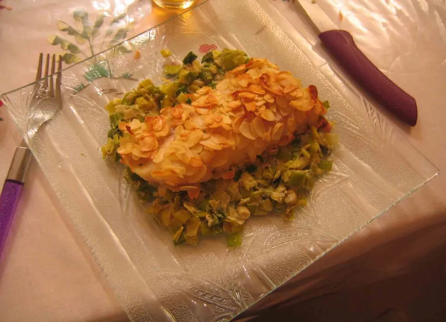 Pavé de cabillaud aux amandes