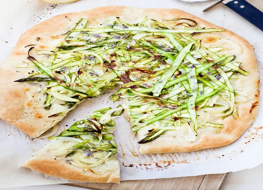 Pizza roquette-épinards