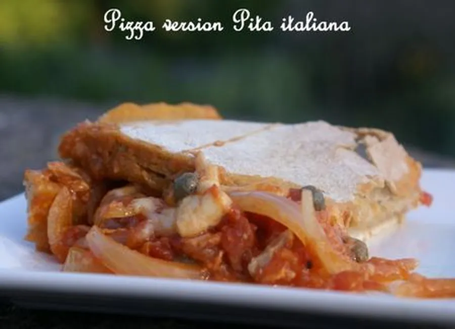 Pizza version pita italiana