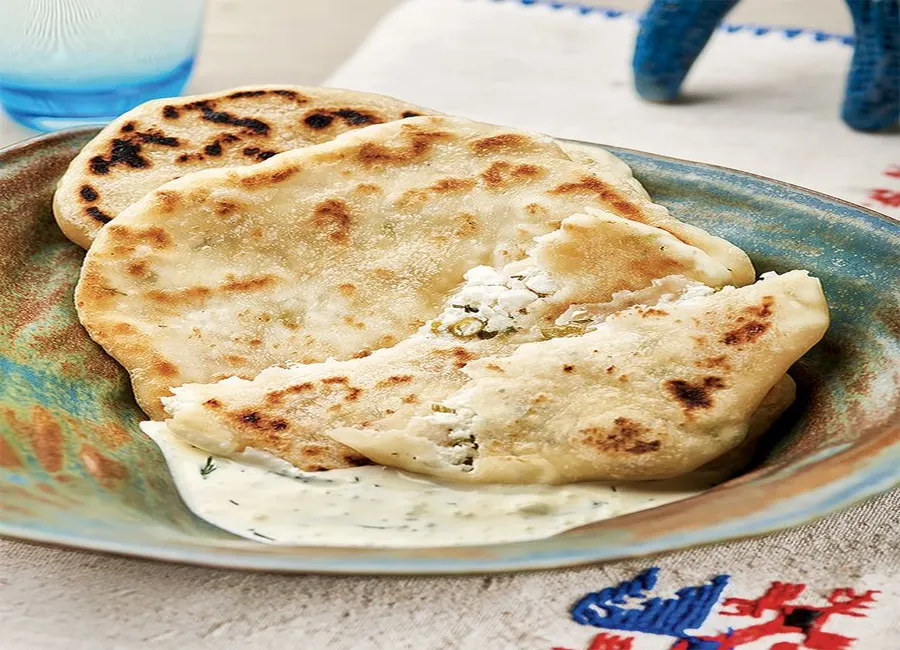 Placinta de fromage blanc à la matchanka
