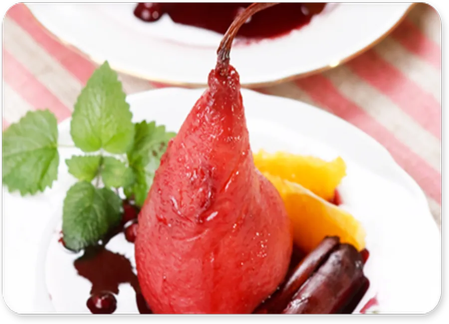Poires au vin