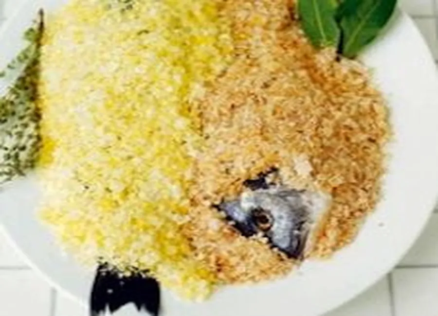 Poisson cuit dans le sel