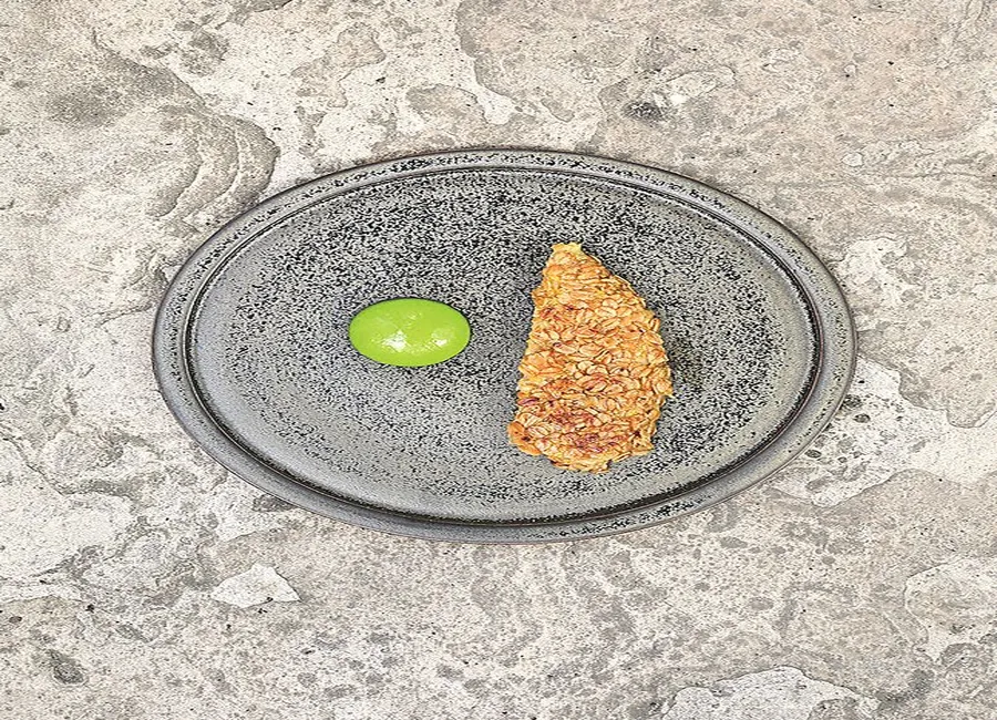 Poisson pané aux flocons d'avoine