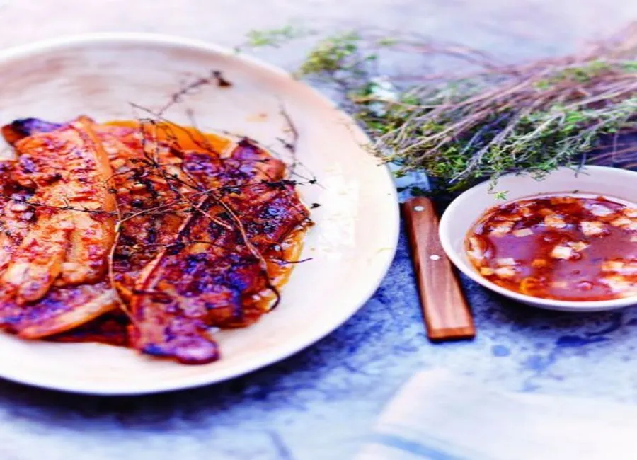 Poitrine de porc grillée