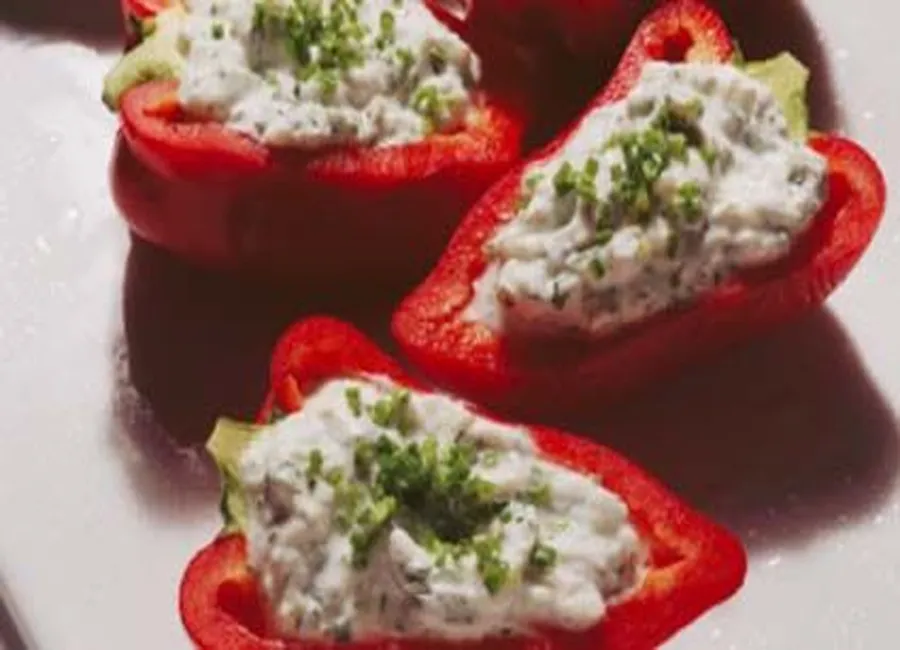 Poivrons à la purée de fromage