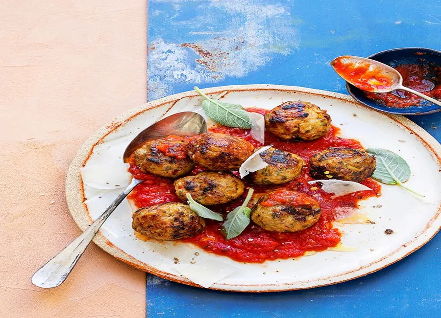 Polpette à l'italienne au veau, au pecorino et à la sauge