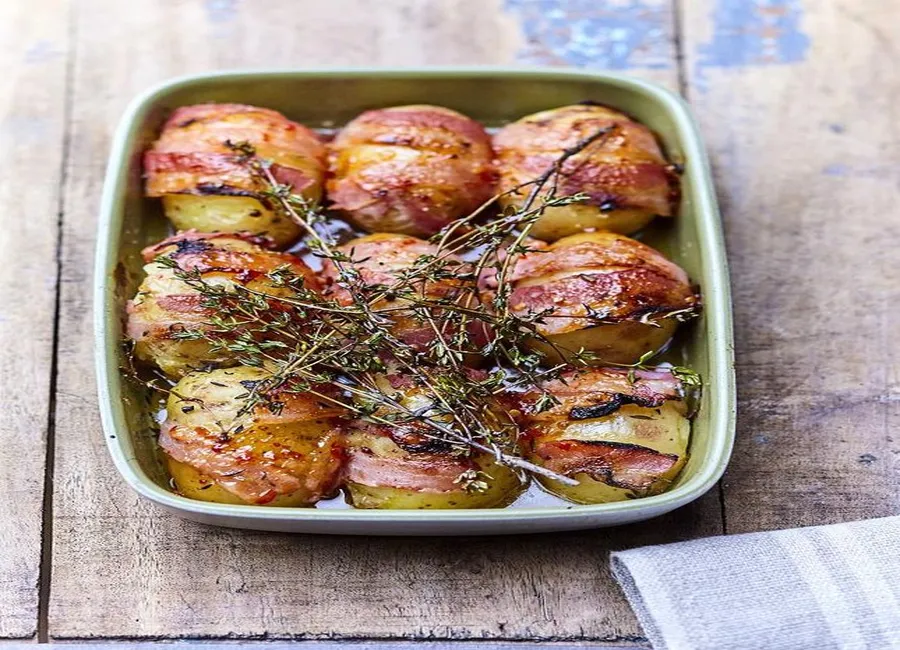 Pommes de terre au lard fumé