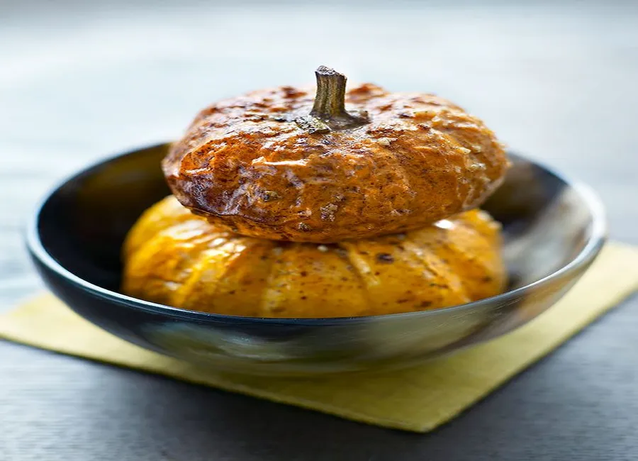 Potiron confit au four