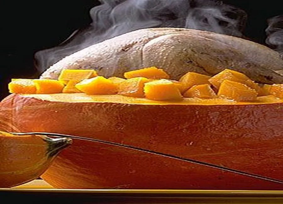 Poule faisane au potimarron et aux épices