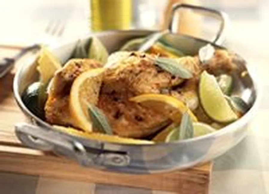 Poulet au citron vert et à l'orange