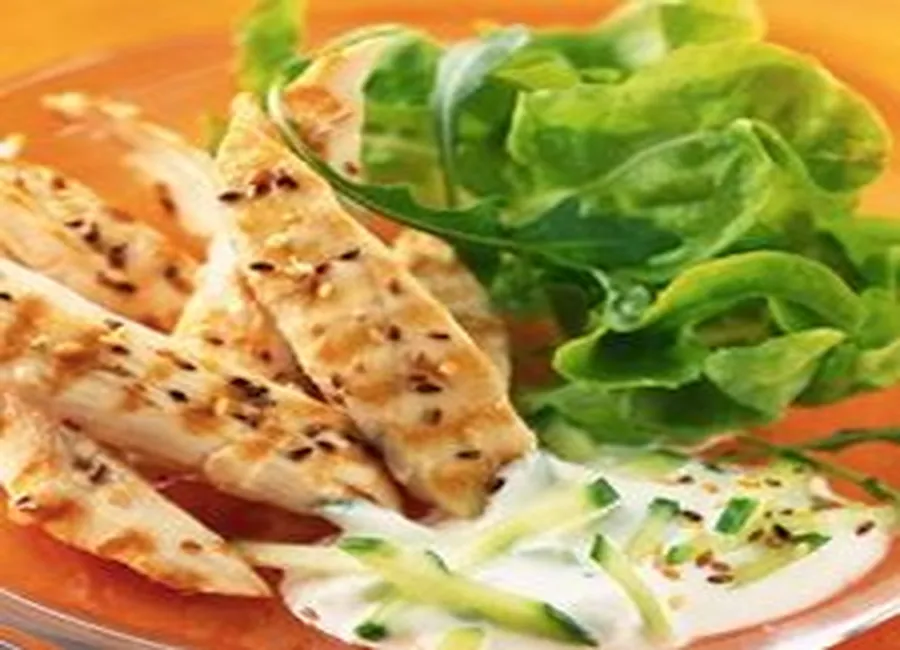 Poulet au yogourt et à la menthe