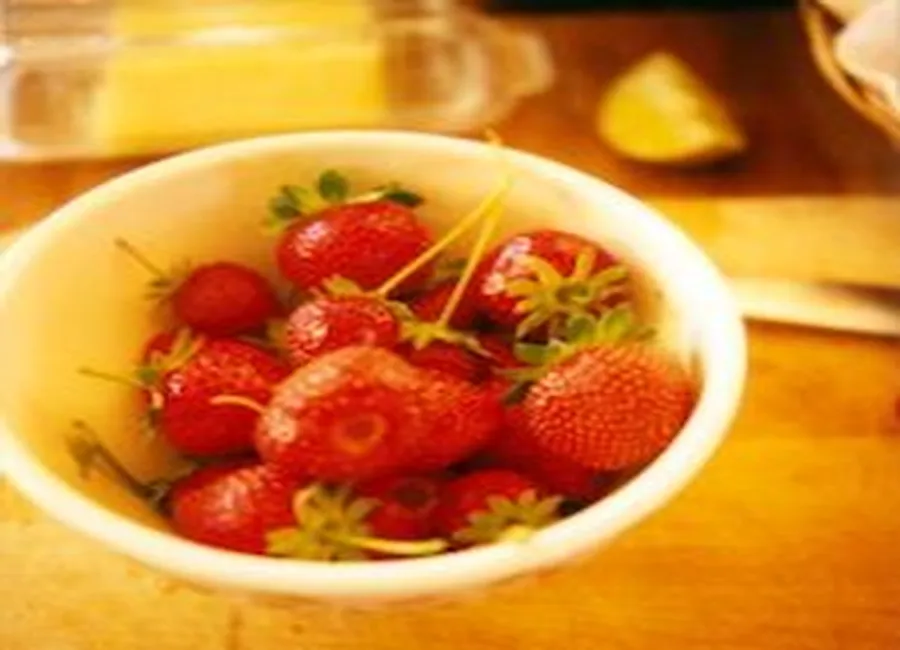Salade d'épinards et fraises
