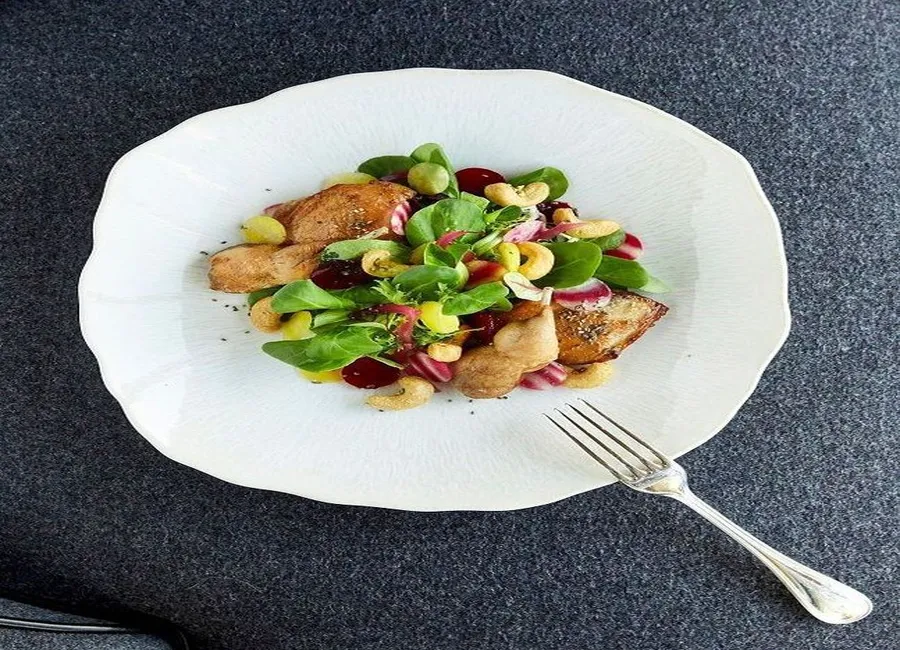 Salade de caille et betteraves
