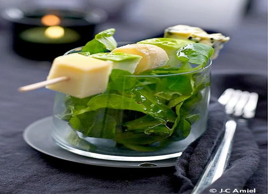 Salade de crozets au comté et radis