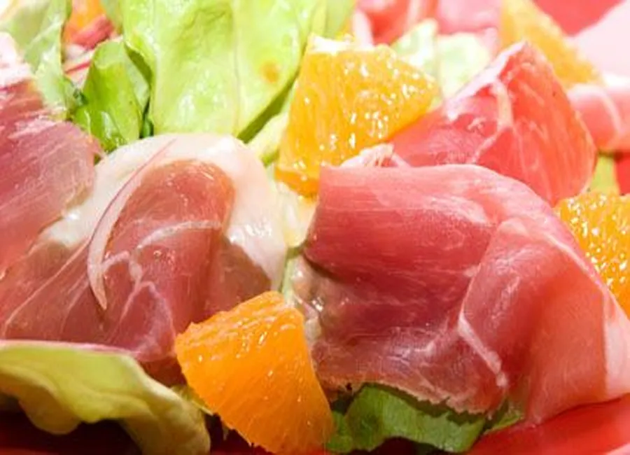 Salade de jambon fumé aux agrumes
