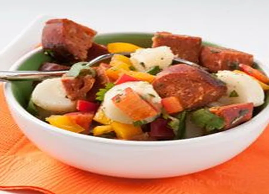 Salade de palmier et chorizo