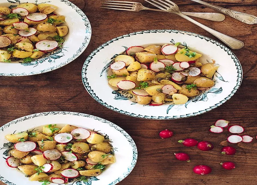 Salade de pommes de terre et radis