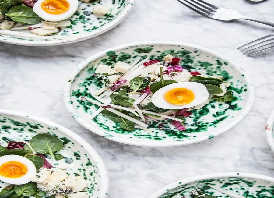 Salade de rattes aux épinards