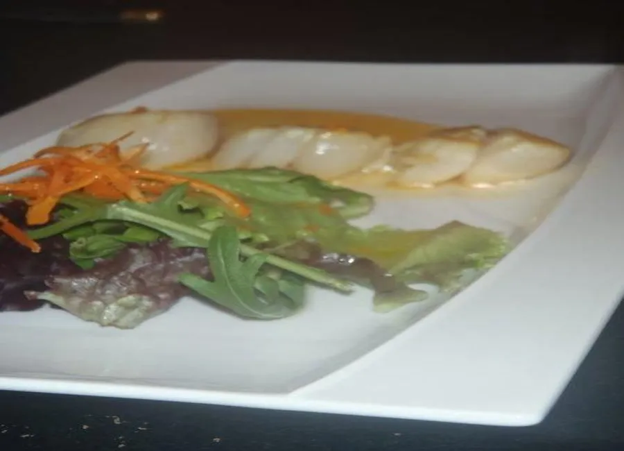 Salade de saint jaques à la mandarine