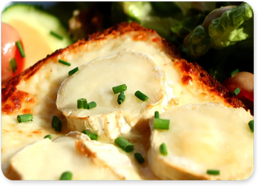 Salade légère au chèvre chaud