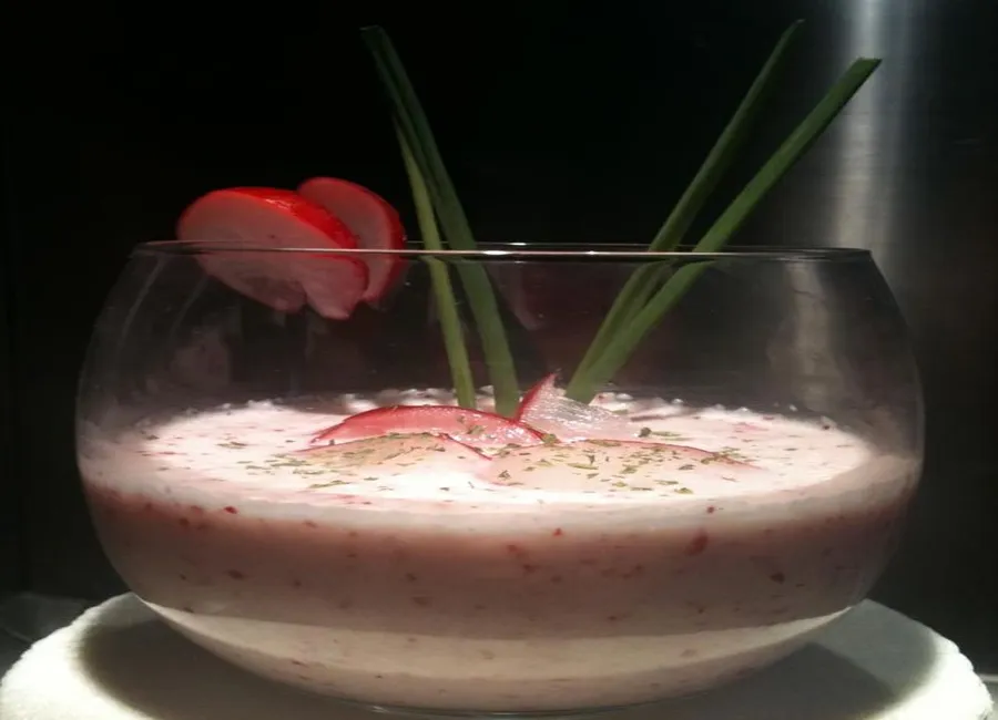 Smoothie aux radis roses
