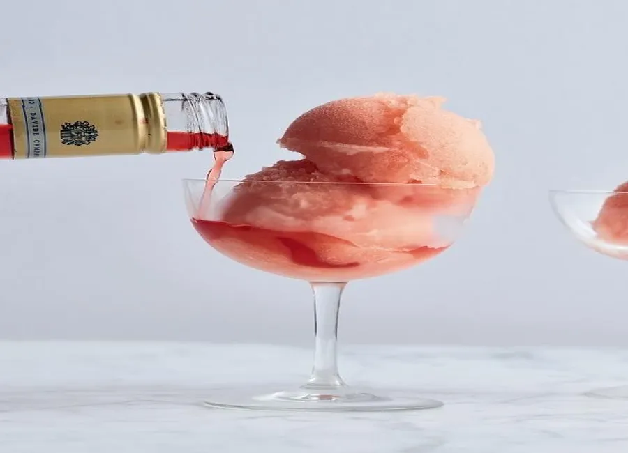 Sorbet au pomélo et au campari