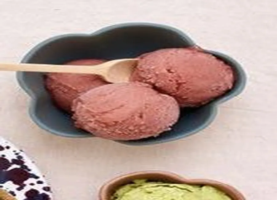 Sorbet framboise-rhubarbe