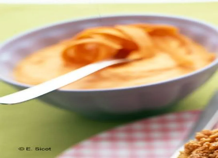 Soupe de carottes au lait de coco