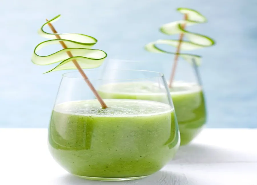 Soupe de concombre et menthe